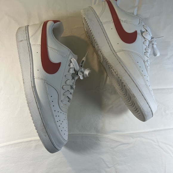 Nike Red Swoosh Court Vision Low Sneaker Size 10 - Picture 4 of 8